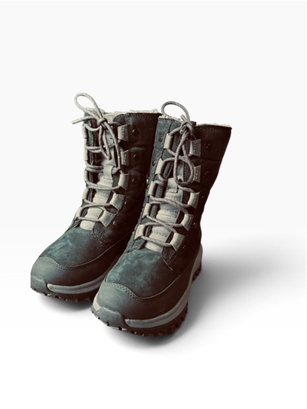 Women's Spyder Ridge Winter Boots Black Grey Size 7